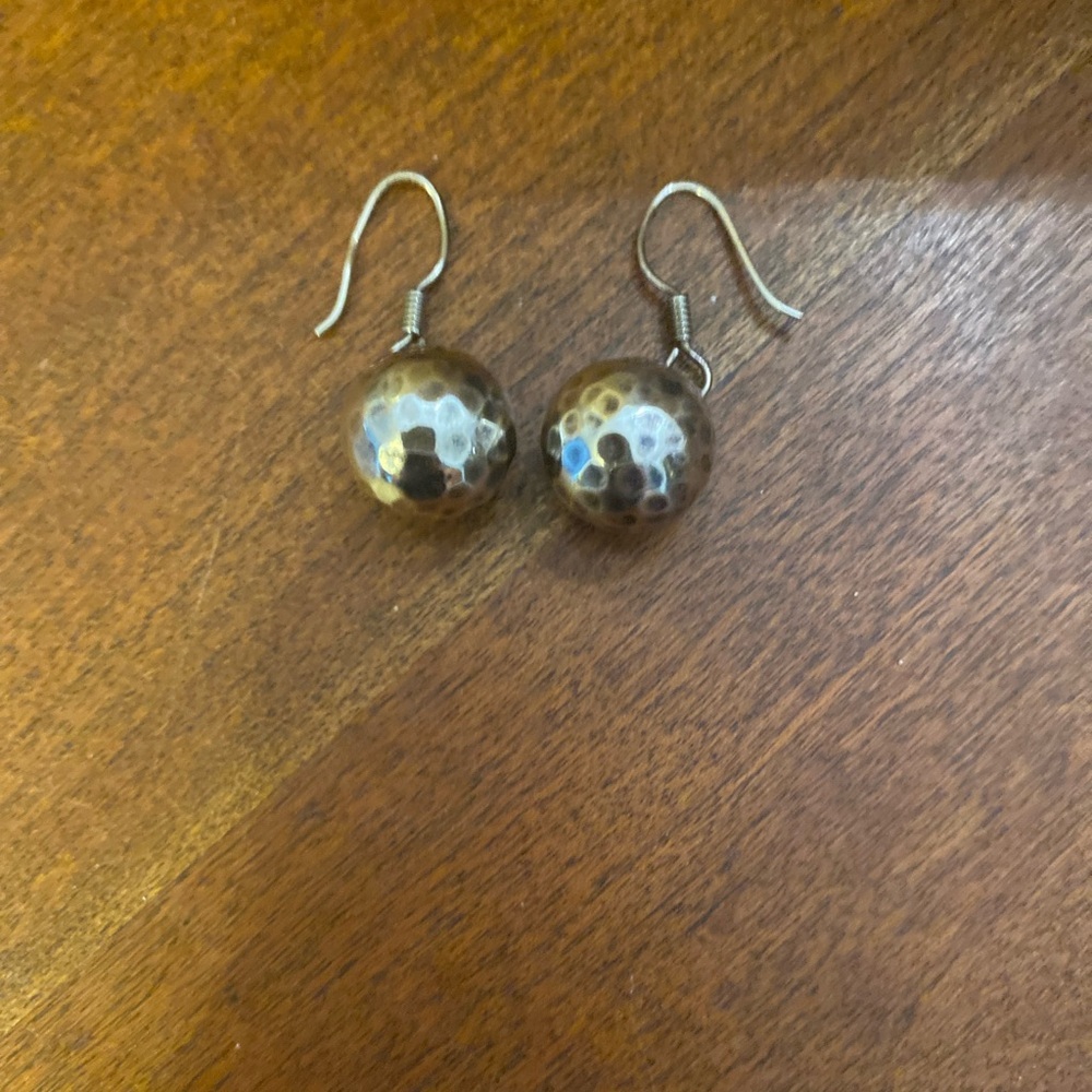 Earrings women’s dangle, ball is‎ about 1 cm in diameter